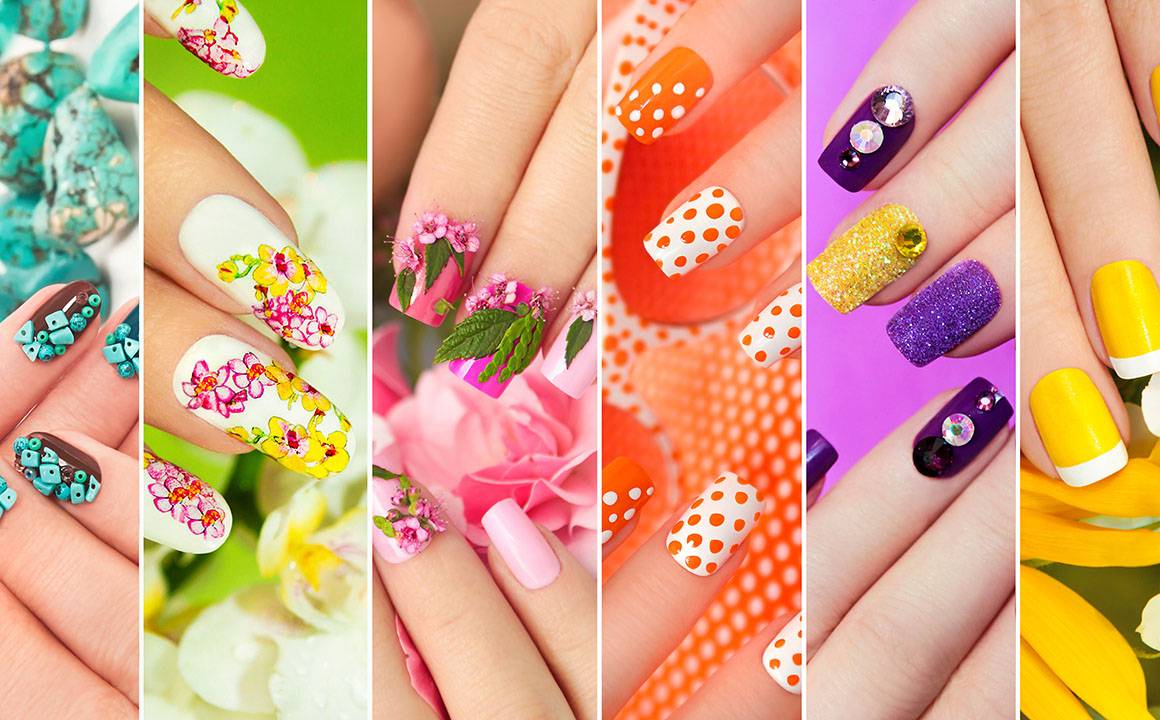 nail-designs-collage-spring-collors