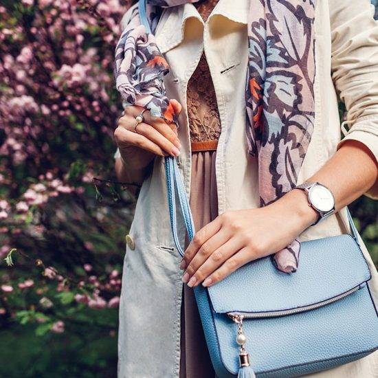 light-blue-handbag-scarf-watch-coat-fashion