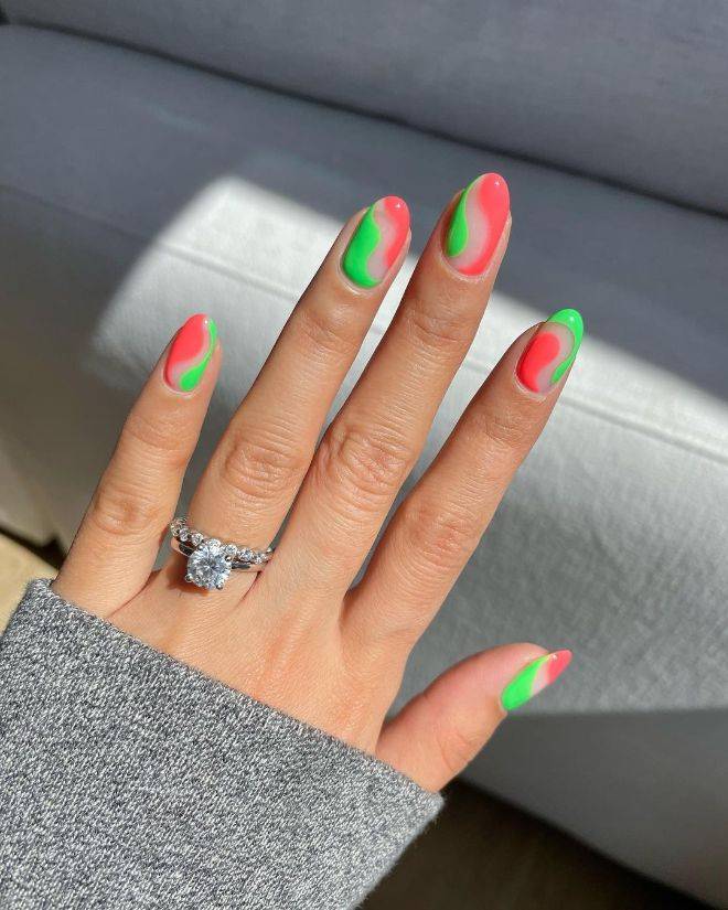 Make a Bold Statement with Slime-Green Nail Ideas